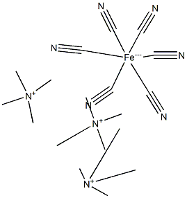Tetramethylammonium ferricyanide, 98% Structure