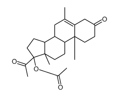 [(8R,9S,10R,13S,14S,17R)-17-acetyl-6,10,13-trimethyl-3-oxo-2,4,7,8,9,11,12,14,15,16-decahydro-1H-cyclopenta[a]phenanthren-17-yl] acetate结构式