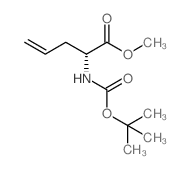 (R)-甲基-2-Boc-氨基-4-戊烯酸结构式