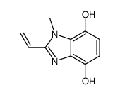 1H-Benzimidazole-4,7-diol,2-ethenyl-1-methyl-(9CI) Structure