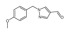 1-(4-甲氧基苄基)-1H-吡唑-4-甲醛结构式