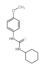 1-cyclohexyl-3-(4-methoxyphenyl)thiourea Structure