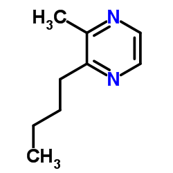 2-丁基-3-甲基吡嗪结构式