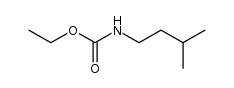 isopentyl-carbamic acid ethyl ester Structure