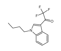 1-butyl-3-trifluoroacetylindole结构式