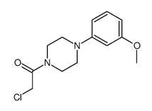 2-chloro-1-[4-(3-methoxyphenyl)piperazin-1-yl]ethanone结构式