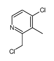 4-chloro-2-(chloromethyl)-3-methylpyridine Structure