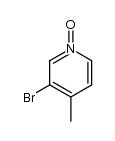 3-bromo-4-methylpyridine N-oxide Structure