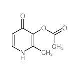 4(1H)-Pyridinone,3-(acetyloxy)-2-methyl-结构式
