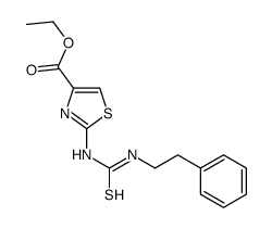 ethyl 2-(2-phenylethylcarbamothioylamino)-1,3-thiazole-4-carboxylate Structure