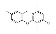 4-chloro-3,6-dimethyl-2-(2,4,6-trimethylphenoxy)pyridine结构式