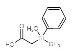 Dimethylphenylsilylacetic acid Structure