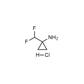 1-(二氟甲基)环丙烷-1-胺盐酸盐结构式