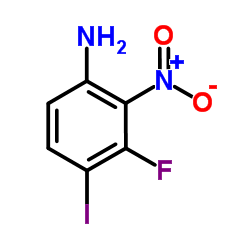 3-Fluoro-4-iodo-2-nitroaniline结构式