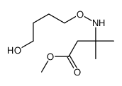 methyl 3-(4-hydroxybutoxyamino)-3-methylbutanoate Structure