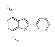 7-methoxy-2-phenyl-1-benzofuran-4-carbaldehyde结构式