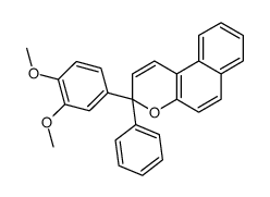 3-(3,4-dimethoxyphenyl)-3-phenylbenzo[f]chromene结构式