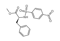 (S)-methyl 2-(4-nitrophenylsulfonamido)-3-phenylpropanoate结构式