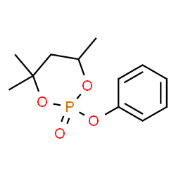 4,4,6-Trimethyl-2-phenoxy-1,3,2-dioxaphosphorinane 2-oxide结构式