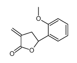 (5S)-5-(2-methoxyphenyl)-3-methylideneoxolan-2-one结构式