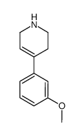 4-(3-methoxyphenyl)-1,2,5,6-tetrahydropyridine Structure