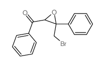 [3-(bromomethyl)-3-phenyl-oxiran-2-yl]-phenyl-methanone结构式