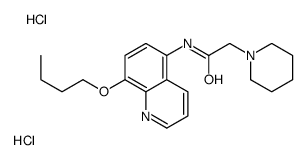 N-(8-Butoxy-5-quinolyl)-1-piperidineacetamide dihydrochloride结构式