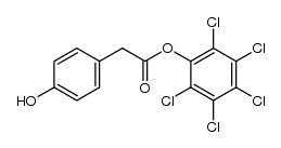 pentachlorophenyl p-hydroxyphenylacetate Structure