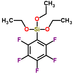 Triethoxy(pentafluorophenyl)silane Structure