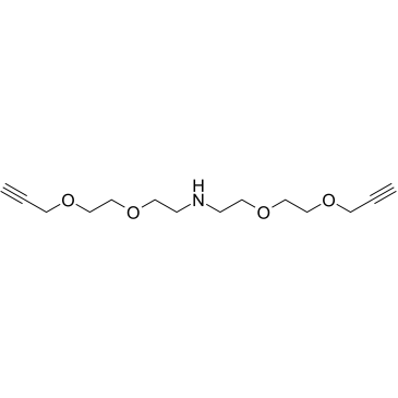 NH-bis(PEG2-propargyl)结构式