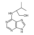 (2R)-3-methyl-2-(7H-purin-6-ylamino)butan-1-ol结构式