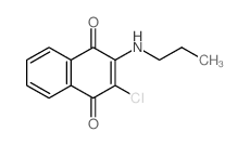 1,4-Naphthalenedione,2-chloro-3-(propylamino)-结构式