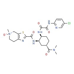 2-(((1R,2S,5S)-2-(2-((5-Chloropyridin-2-yl)amino)-2-oxoacetamido)-5-(dimethylcarbamoyl)cyclohexyl)carbamoyl)-5-methyl-4,5,6,7-tetrahydrothiazolo[5,4-c]pyridine 5-oxide(Edoxaban Impurity) Structure