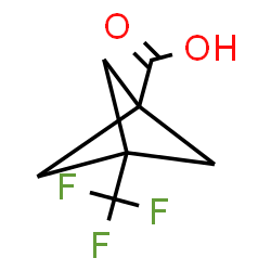 3-(三氟甲基)双环[1.1.1]戊烷-1-羧酸结构式