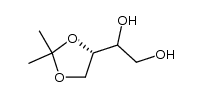 1-((S)-2,2-dimethyl-1,3-dioxolan-4-yl)ethane-1,2-diol结构式
