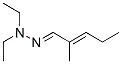 2-Methyl-2-pentenal diethyl hydrazone结构式