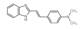 Benzenamine, 4-[2-(1H-benzimidazol-2-yl)ethenyl]-N,N-dimethyl- Structure