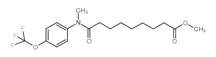 9-[甲基-4-(三氟甲氧基)苯胺]-9-氧代壬酸甲酯结构式