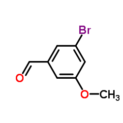 3-溴-5-甲氧基苯甲醛结构式