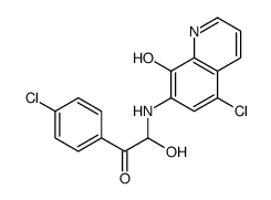 2-[(5-chloro-8-hydroxyquinolin-7-yl)amino]-1-(4-chlorophenyl)-2-hydroxyethanone Structure