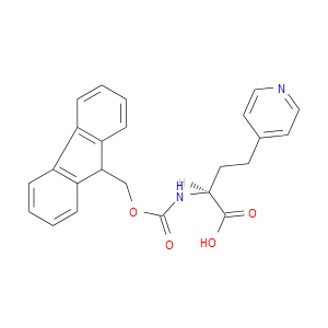 Fmoc-(S)-2-amino-4-(4-pyridyl)butyric acid Structure