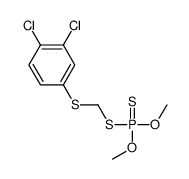 S-[[(3,4-Dichlorophenyl)thio]methyl]O,O-dimethyl=phosphorodithioate结构式
