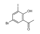 1-(5-bromo-2-hydroxy-3-iodophenyl)ethanone结构式
