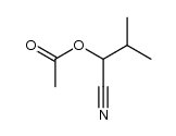 2-acetoxyisovaleronitrile Structure