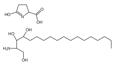(2S,3S,4R)-2-aminooctadecane-1,3,4-triol,5-oxopyrrolidine-2-carboxylic acid Structure