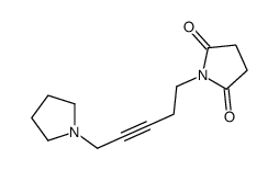 1-(5-pyrrolidin-1-ylpent-3-ynyl)pyrrolidine-2,5-dione Structure