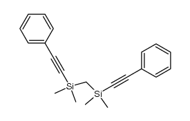 bis((phenylethynyl)dimethylsilyl)methane Structure