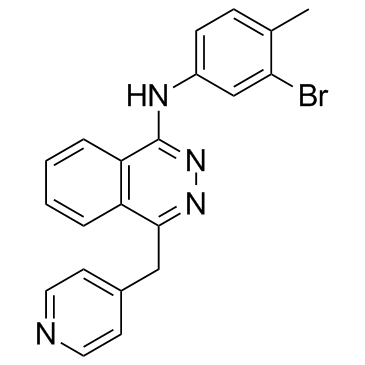 N-(3-溴-4-甲基苯基)-4-(4-吡啶甲基)-1-酞嗪胺结构式