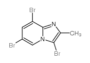 3,6,8-三溴-2-甲基咪唑并[1,2-a]吡啶结构式