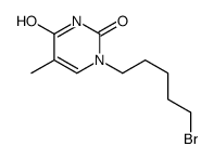 1-(5-bromopentyl)-5-methylpyrimidine-2,4-dione结构式